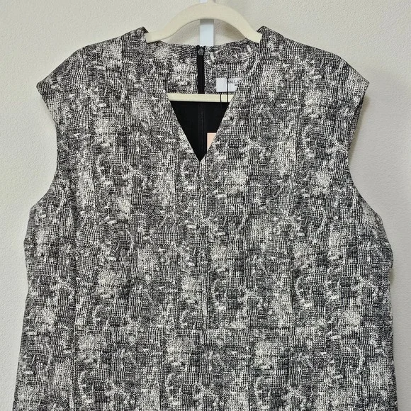 M.M. LAFLEUR NWT Aditi Crackle Sleeveless Black & Cream Dress Sz +3 (US 3X) - Picture 5 of 15